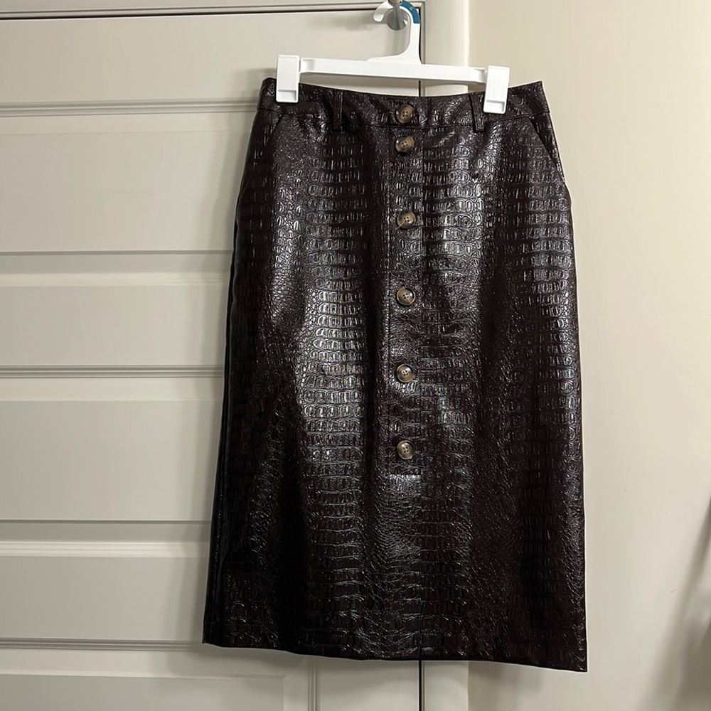 Rachel Comey for Target Faux Leather Skirt Size 6
